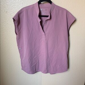 Figs Women's Mineral Muave Pink Blouse